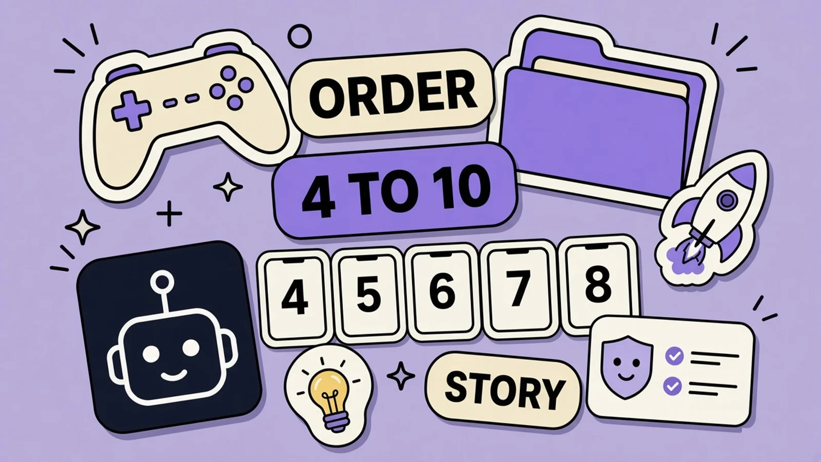 Ten-frame storyboard for a budgeting app, with frames four through ten labeled proof, objection, and depth